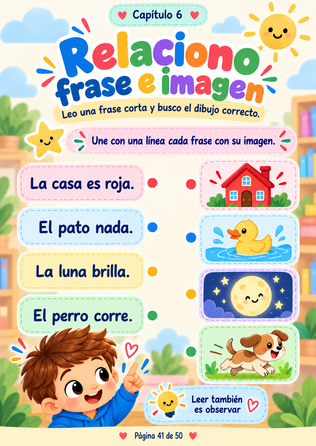 Relaciona frase e imagen